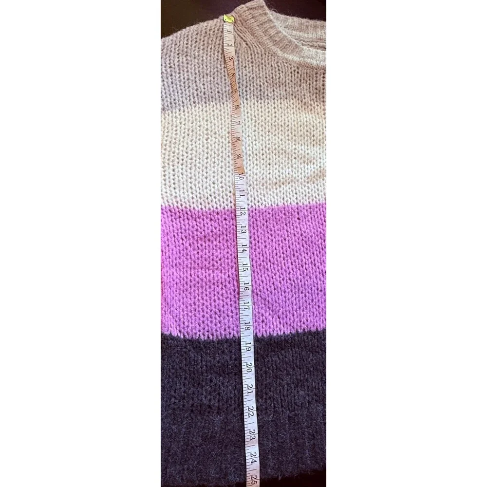 GAP luxe stripe NWT boatneck sweater size large